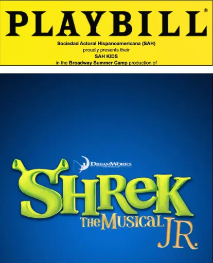 Shrek Jr. Play Bill